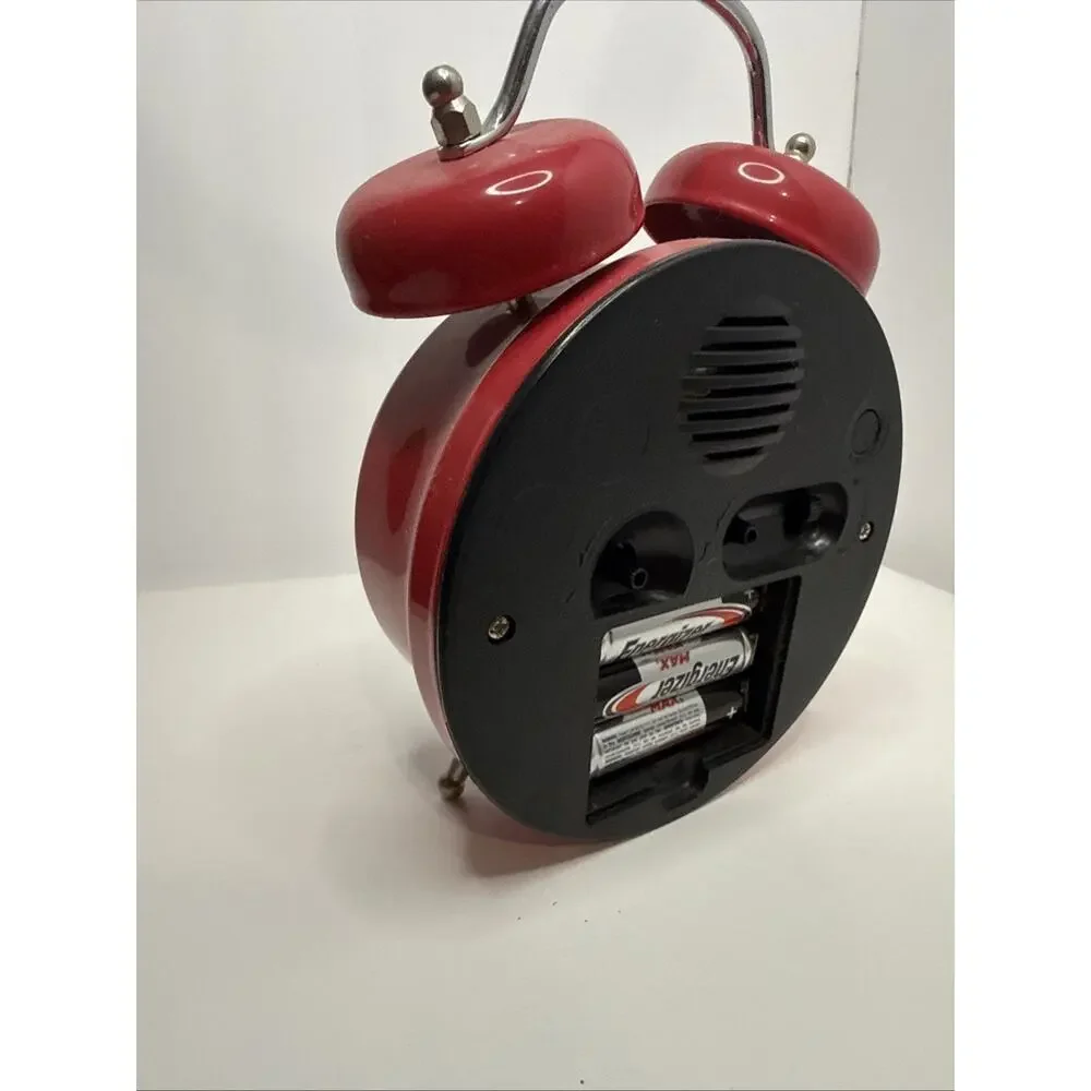 Feldstein And Associates Wacky Wakers Red Rooster Tabletop Alarm Clock - Working